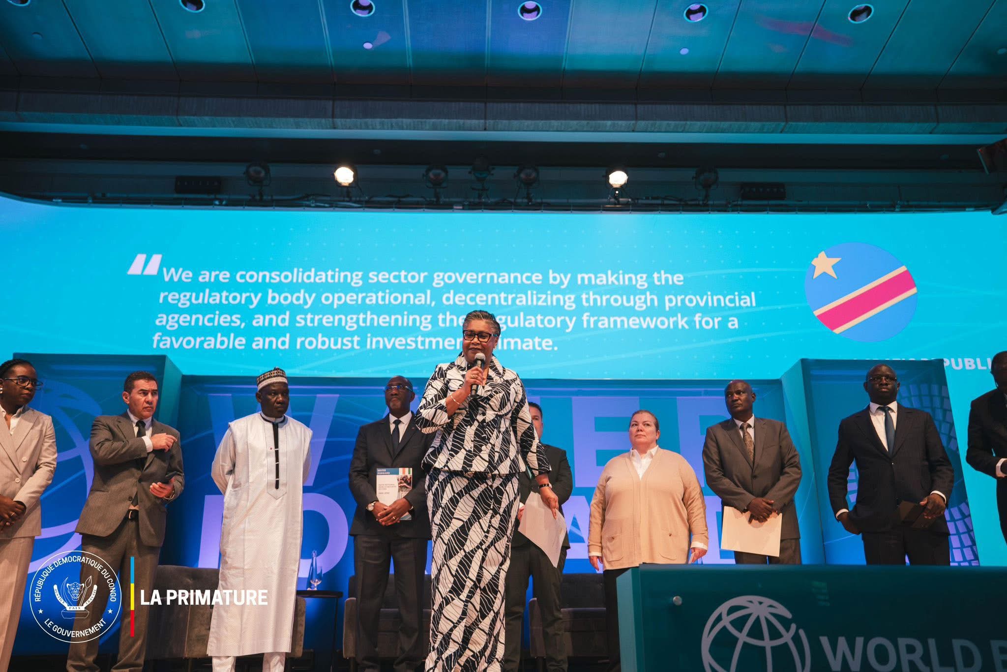 Washington 2026 : Judith Suminwa Tuluka promeut le potentiel hydrique de la République démocratique du Congo comme levier de développement.